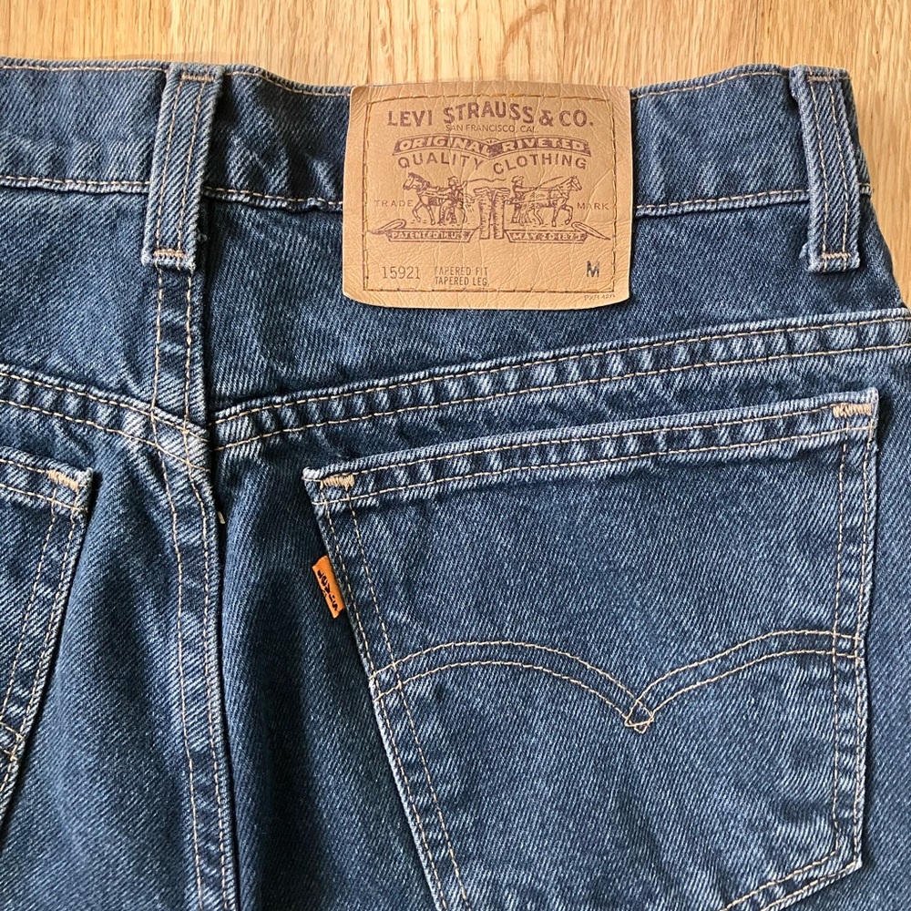 Vintage Levi’s 912  Blue Jeans Women’s 12 M Tapered Fit Orange Tab
